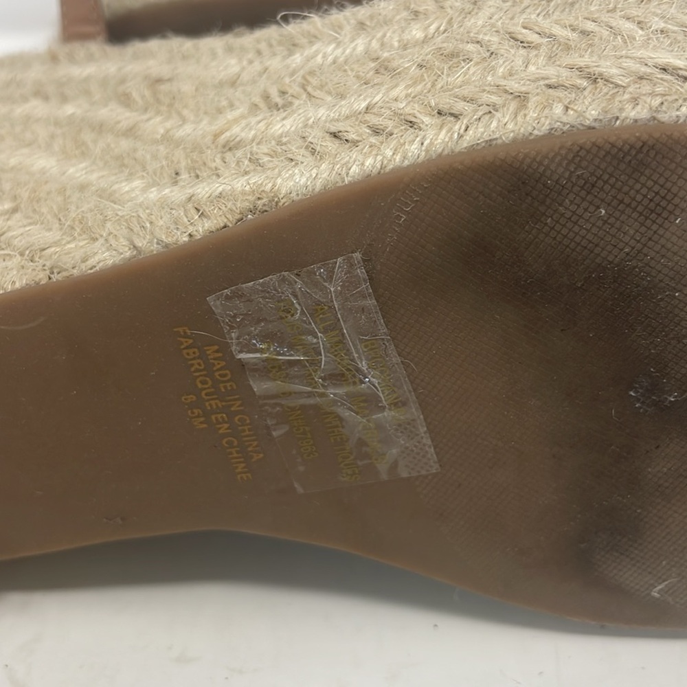 BP Nude Platform Heel Espadrille Sandals Size 8.5 Excellent Condition - Picture 13 of 13